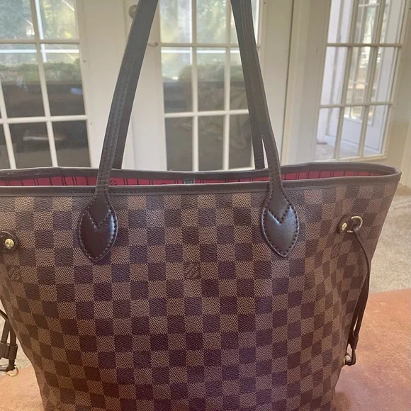 Louis Vuitton Neverfull MM Damier Ebene Tote. - Picture 1 of 8